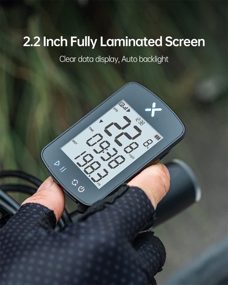 Xoss G Gen2 GPS Bike Computer Wireless, Bluetooth IPX7 Waterproof Cycling Computer, Rechargeable Bicycle Speedometer Odometer with 2.2 inch LCD Screen, 28 hrs Long Battery Life ( APP Support) - Image 4